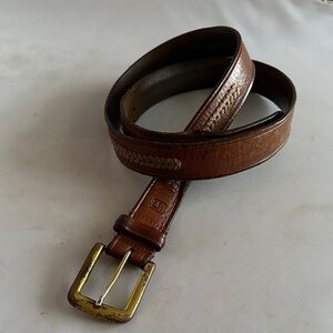 CHAPS Ralph Lauren brown leather belt size 38 (EEE)